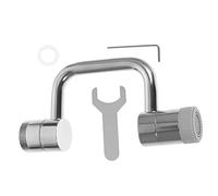 HOLIDYOYO Aeratore Rubinetto Estensore Girevole con Uscita Splash per Lavabo Bagno Adattatore Snodabile per Rubinetto