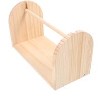 HOLIDYOYO Avvolgitore Filato in Legno Beige, Organizer Rocchetti Manuale | Adatto a Fili e Rocchetti Vari, Accesso Rapido, Salva Spazio, Facile da Trasportare