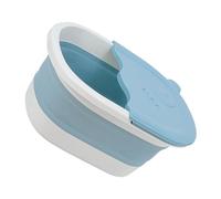 HOLIDYOYO Bacinella Pediluvio Pieghevole per Massaggio con Perle Salvaspazio per Casa e Bagni Piccoli Colore Azzurro