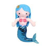 HOLIDYOYO bambola sirena cuscino per peluche per peluche sirena per bambolina roba da peluche sirenetta bambole sirenetta cotone pp Blue