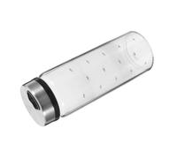 HOLIDYOYO Barattolo Spezie in Vetro Borosilicato con Coperchio Girevole in Acciaio Inossidabile Contenitore per Sale e Spezie per Cucina Casa e Barbecue Facile da Usare e Pulire Design