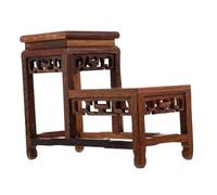 HOLIDYOYO Basamento Wengé Stand Espositivi D'arte Piedistallo Rustico Piccolo Espositore Alzate Per L'arredamento Piccolo Ripiano Angolare Scaffali Per Bonsai Propagazione Coffee Di Legno