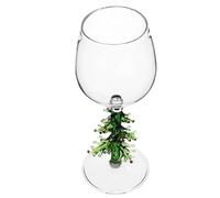 HOLIDYOYO Bicchieri Da Vino Con Design Albero Di Natale Calici Eleganti Resistente Per Feste Natalizie e Celebrazioni Capacità Leggeri e Pratici Per Eventi Festivi