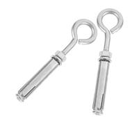 HOLIDYOYO Bulloni ad Occhiello di Sollevamento in Acciaio Inox 304 Bulloni ad Espansione per Ancoraggi in Cemento e Muratura Set da 2 Pezzi Ganci per Uso Interno ed Esterno