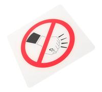 HOLIDYOYO Cartello No Knocking in Acrilico Trasparente Segnale Divieto Toccare Targa Resistente per Esterni Design Moderno e Facile Installazione su Porta o Parete Promemoria Silenzioso per