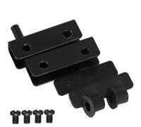 HOLIDYOYO Cerniere per Porte in Vetro 3-6Mm in Acciaio Nero Morsetti per Porte Doccia Set da 4 Pezzi Ferramenta Bagno per Installazione Sicura e Apertura Silenziosa