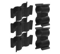 HOLIDYOYO Clip Fascetta Doppia Porta per Tubi 7/8"-1" in Plastica Nera, Set 5 Pezzi, Morsetto di Collegamento per Barche, Yacht e Camper, Fissaggio Resistente per Applicazioni Marine