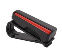 HOLIDYOYO Clip Porta Occhiali per Auto in PC Rosso per Visiera, Supporto per Occhiali e Carte, Non Ostruisce la Vista, Organizzatore Pratico per Auto