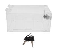 HOLIDYOYO Copritermostato da Parete con Serratura in Acrilico Trasparente, Scatola di Sicurezza per Termostati, Custodia Protettiva Bloccabile per Uso Domestico e Commerciale