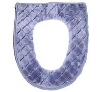 HOLIDYOYO Cuscino per Toilette Invernale Peluche Coprisedile Lavabile e Adatto per Toilette Rotonde Facile da Installare e Rimuovere Comfort e Protezione Completa