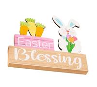 HOLIDYOYO Decorazioni Pasquali Decorazioni Per La Tavola Di Pasqua Segni Di Benvenuto Di Pasqua Centrotavola Coniglietto Decorazione Della Tavola Di Pasqua Decorazione Di Pasqua Di Legno