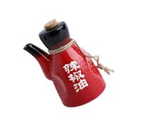 HOLIDYOYO Dispenser Ceramico Per Condimenti Con Sughero Bottiglia Per Salsa e Ceramica Per Cucina