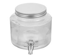 HOLIDYOYO Distributore d'Acqua in Vetro 2,8 Rubinetto Barattolo per Bevande Ghiacciate Contenitore per Tè Freddo e Cocktail per Feste e Rinfreschi