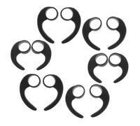 HOLIDYOYO Earphone, Ear Bud Cover Replacement in Silicone Nero 12 Pezzi, Ricambio da 10 mm per Auricolari In-Ear, Design Sportivo per Attività Fisica