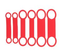 HOLIDYOYO Elastici in Silicone per Targhette Identificative Cani e Gatti 6 Pezzi Supporto Scorrevole Silenzioso e Resistente per Collari Adatti a Tutte le Taglie e Uso Quotidiano Outdoor