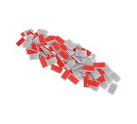 HOLIDYOYO Fermaporta Scorrevole Adesivo 100 Pezzi in Plastica Grigio Chiaro per Ante di Armadi e Guardaroba, Dispositivo di Posizionamento per Porte Interne a Binario