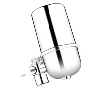 HOLIDYOYO Filtro per Rubinetto in Ceramica Purificatore Cartridge Filtrante Riutilizzabile Rimuove Sedimenti Alghe e Sostanze Nocive Facile Pulizia con Colore Argento