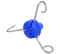 HOLIDYOYO Gancio Per Supporto Flebo in Acciaio e Plastica, Set 3 Ganci, Portatile e Rimovibile, Accessorio Per Palo Infusione Ospedale, Fissaggio Rapido Per Sedia a Rotelle e Scaffale Verticale