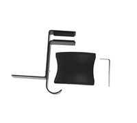 HOLIDYOYO Gancio Porta Cuffie Scrivania Regolabile in Metallo con Protezione in PU Supporto per Headset Montaggio Sottoscrivania Organizer Salvaspazio e