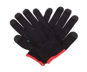 HOLIDYOYO Guanti da Gioco Anti-sudore a Due Dita Neri in Fibra D'argento | 1 Paio, Tessuto Spandex Termofusione, Design Unico, Effetto Non-skid e Skin-friendly