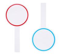 HOLIDYOYO Lavagna Segnapunti Portatile Cancellabile a Secco in Schiuma Bianca 10x20 Cm, Set 2 Pezzi Palette Voto Monofacciali per Giudici, Tabellone Punteggio per Sport e Giochi da Tavolo