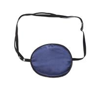 HOLIDYOYO Maschera per Occhi Singoli in Seta Blu Navy Cinturino Elastico Regolabile, Benda Oculare per Ambliopia e Strabismo per Adulti, Leggera e Confortevole per Terapia Occhio Pigro