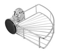 HOLIDYOYO Mensola Angolare In Metallo Con Ventosa Per Bagno Porta Sapone Per Doccia Mensola Per Bagno Argento