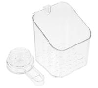 HOLIDYOYO Mensola per Doccia Ventosa in Pet Trasparente Porta Shampoo e Portaoggetti da Bagno a Parete Taglia S Organizer Adesivo senza Fori per Bagno e Wc Supporto Compatto per