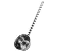 HOLIDYOYO Mestolo da Cucina in Acciaio Inox 35 Cm con Beccuccio Versatore Manico lungo Ergonomico per Zuppa Acqua Salsa Uso Domestico e Professionale