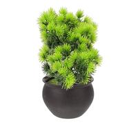 HOLIDYOYO Mini Bonsai Artificiale in Vaso Decorazione Realistica Per Interni Pianta Finta Verde Per Camera Da Piccolo Pino Per Scrivania Manutenzione