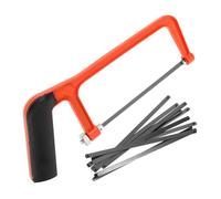HOLIDYOYO Mini Seghetto Manuale Multifunzionale in Metallo e Plastica per Decorazioni Scuola, Portatile per Lavorare Legno e Plastica Fai da Te