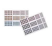 HOLIDYOYO Occhi Esca Realistici 3D Adesivi per Esche da Pesca Morbide, Accessori per la Fabbricazione di Esche, Effetto Olografico Resistente per Pesca a Mosca e Attrezzatura Sportiva