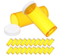 HOLIDYOYO Organizzatore Portatile per Medicinali Mini in Pp Giallo, Resistente e Leggero, 25 Pezzi Coperchio, per Laboratori e Ambulatori Veterinari