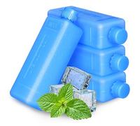 HOLIDYOYO Pacchetti di Ghiaccio Riutilizzabili 4 Pezzi per Frigorifero e Ventilatore, Confezioni Leggere e Facili da Conservare in PE, per Ristorante e Trasporto Alimenti