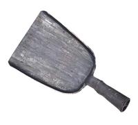 HOLIDYOYO Pala per Cenere Forgiata in Acciaio Resistente per Stufa e Barbecue Paletta Manuale Compatta e Durevole per Pulizia Casa e Giardino Attrezzo per Scavare e Trasportare Cenere