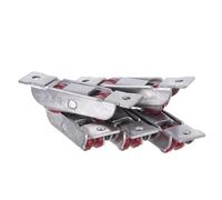 HOLIDYOYO Pulegge per Porta Scorrevole Tipo 88 in Acciaio Inox 5 Pezzi, Rulli Doppi Concavi Larghezza 16 Mm per Sostituzione Ruote Porte Scorrevoli Armadio e Finestre, Movimento Fluido