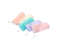 HOLIDYOYO Sacchetti di Sapone a Rete Colorati 5 Pezzi Cordino, Sacchetti Schiumogeni Esfolianti Piccoli e Portatili, per Doccia, Viaggio e Uso Quotidiano
