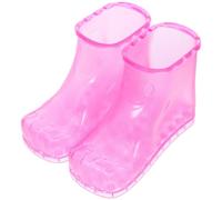 HOLIDYOYO Scarpe per Pediluvio Massaggio Piedi Alte Rosse Antiscivolo e Resistenti per Spa Casalinga e Piedi