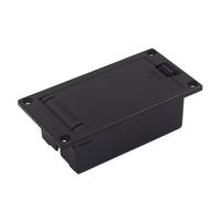 HOLIDYOYO Scatola Porta Batterie Vano Batteria Nero Non Cablato Per Chitarra Basso e Ukulele Custodia Durevole in Materiale Resistente