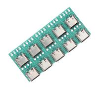 HOLIDYOYO Scheda USB C Femmina 3.1 PCB Convertitore 10 Pezzi per Trasferimento Dati Veloce e Stabile, Modulo Supporto per Uso in Ufficio, Casa ed Elettronica