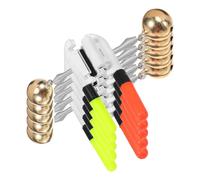 HOLIDYOYO Set 10 Pezzi Luce da Pesca Allarme LED per Canna da Pesca Design Compatto in Abs e Rame Accessori Batteria a Bottone