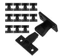 HOLIDYOYO Set da 12 Clip per Mobili in Plastica Connettori a Pressione Regolabili, Staffe Angolari per Armadi e Pensili, Supporto Stabile per Pannelli e Colonne Divisorie