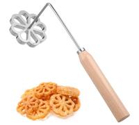 HOLIDYOYO Stampo Per Bunuelos Con Manico Di Stampo Achappam Per Dolci Fritti Facile Da Usare Per Principianti Design Fiorper Snack Professionali