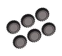 HOLIDYOYO Stampo per Crostata a Forma Fiore 6 Pezzi in Acciaio al Carbonio Antiaderente per Muffin e Dolci per Feste