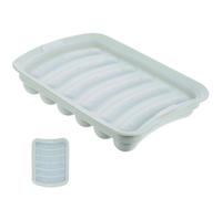 HOLIDYOYO Stampo per Salsicce Silicone Riutilizzabile per Alimenti da Te per Hot Dog con Utensile per Cucina Food Verde