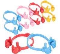 HOLIDYOYO Supporti per Telefono Cellulari Colorati Thumbs Up, Set da 10 Pezzi in Plastica Resistente, Portatelefoni Portatili per Casa, Ufficio e Scuola, Supporti da Tavolo Colore Casuale
