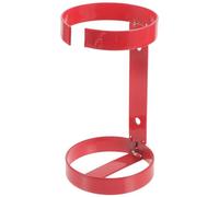 HOLIDYOYO Supporto a Parete per Estintore in Ferro Rosso 1Kg Staffa di Montaggio Stabile e Resistente per Estintori Piccoli Adatto per Uso Nautico Veicoli Uffici e Abitazioni