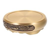 HOLIDYOYO Supporto per Bruciatore di Incenso in Rame Retro Base Espositore Creativa per Portaincenso Vintage Decorazione per Casa Ufficio e Relax Design Antigraffio e Resistente