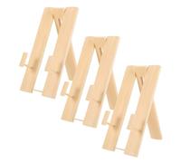 HOLIDYOYO Supporto per Ventaglio Pieghevole in bambù 3 Pezzi Base Espositiva Portatile e Salvaspazio per Ventagli Decorativi Cinesi e Giapponesi Esposizione da Tavolo e Parete per