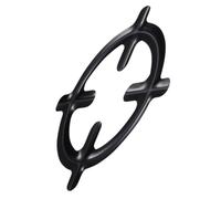HOLIDYOYO Supporto per Wok in Ferro Nero Portatile Design Stabile, per Cucina All'aperto e Camping, per Festa Scuola Decor e Cottura su Fornelli a Gas